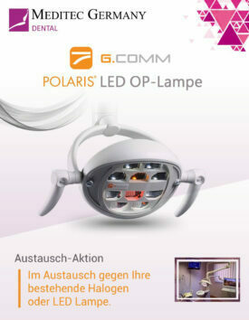 Gcomm Polaris LED OP-Lampenkopf im Austausch für Sirona Behandlungseinheiten NEU Gcomm Polaris LED OP-Lampenkopf im Austausch für Sirona Behandlungseinheiten NEU