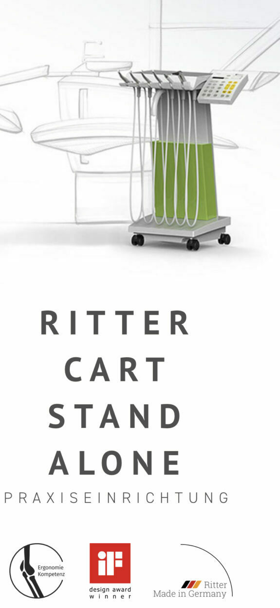 Ritter Cart Stand-Alone NEU inklusive Lieferung und Montage, Es wird nur Luft und Strom benötigt, kompatibel mit jeder handelsüblichen Behandlungseinheit | 76329