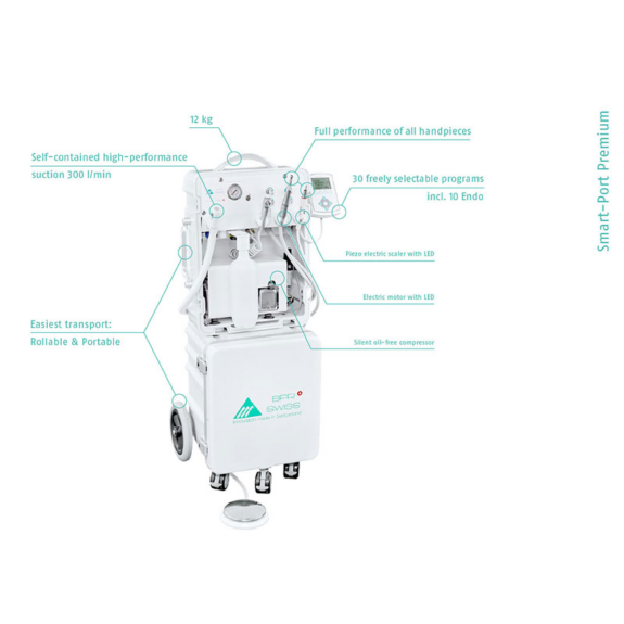 BPR Swiss SMART-PORT Premium – Mobile und Portable Dentaleinheit | 114444