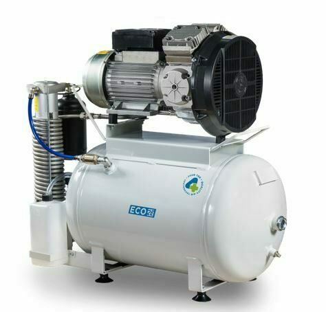 4-Tek Kompressor Eco 2, 25 Liter Tank / 1,5 KW mit Lufttrockner | 120544