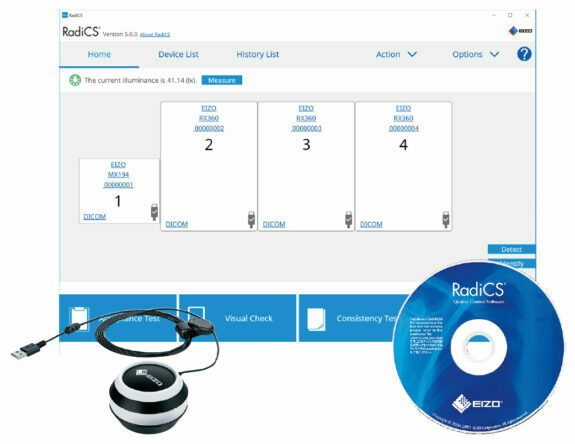 EIZO Software RadiCS 5 dental Befundungsmonitore Raumklasse 5 + 6 nach DIN6868-157 | 126147
