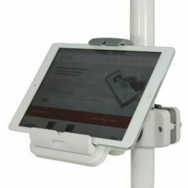 iPad- / Tablet-Halterung 1610T für Dentaleinheiten und Rohrmontage für Aufbaustangen von Ø 30 – 50 mm iPad- / Tablet-Halterung 1610T für Dentaleinheiten und Rohrmontage für Aufbaustangen von Ø 30 – 50 mm