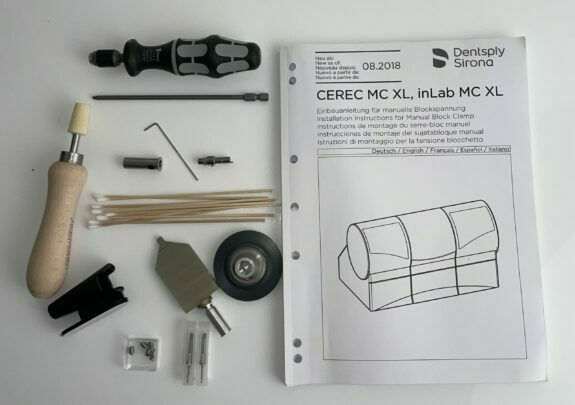 Sirona CEREC Umbau-Kit manuelle Blockspannung für MC XL, inLab MC XL NEU | 128126