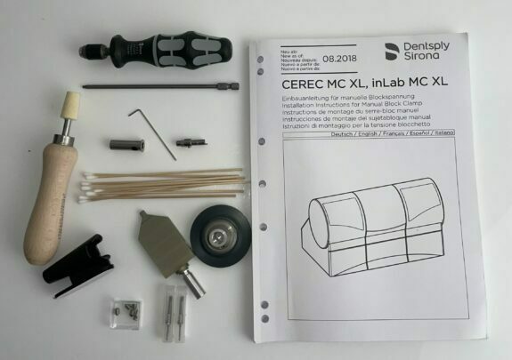 Sirona CEREC Umbau-Kit manuelle Blockspannung für MC XL, inLab MC XL NEU | 128126