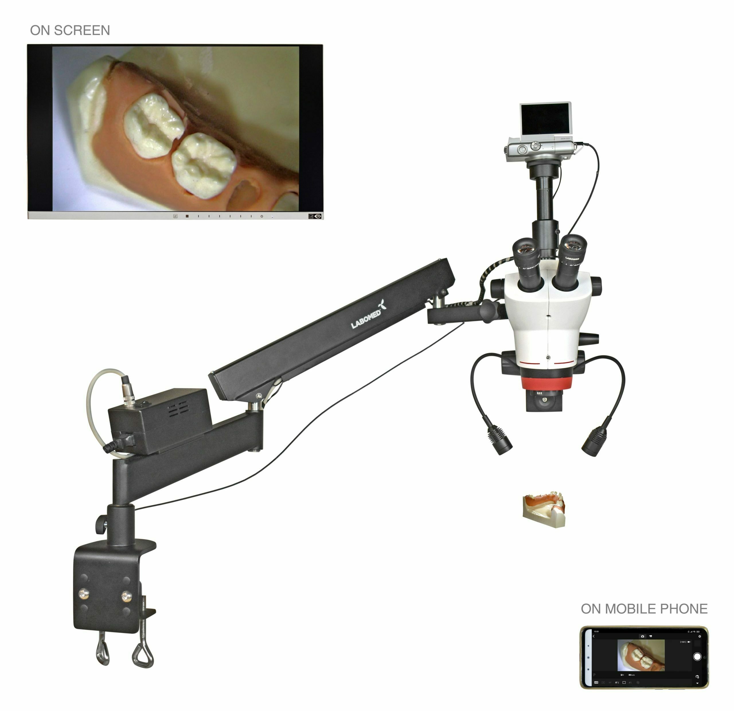 Dentallabor Mikroskop LABOMED Luxeo 6Z Trinokular zum Aktionspreis, Labormikroskop, Dentallabormikroskop NEU | 126795