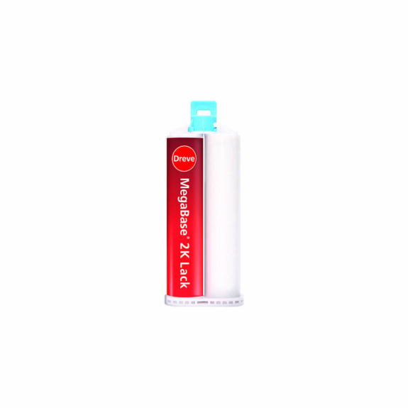 Dreve MegaBase® 2K Lack – weichbleibende Unterfütterung – 2x 50 ml Kartuschen inkl. MK | 138672
