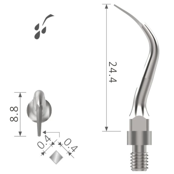 Ultraschallspitzen sr4L | Universal Prophylaxe | Gewindetyp wie Sirona* SiroSonic* 4L | 141687