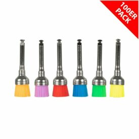 Polierbürsten Nylon Cup soft, bunt, 100er-Pack Polierbürsten Nylon Cup soft, bunt, 100er-Pack