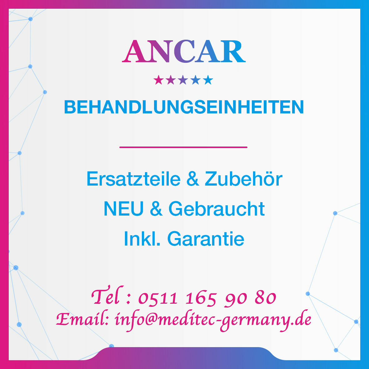 Ersatzteile ANCAR Behandlungseinheiten | 146174 Ersatzteile ANCAR Behandlungseinheiten | 146174