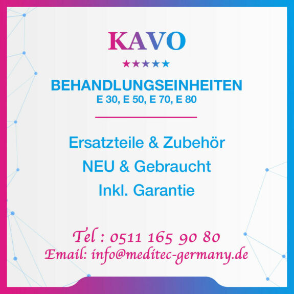 Ersatzteile KaVo ESTETICA E 30 / E 50 / E 70 / E 80 Behandlungseinheiten | 146192