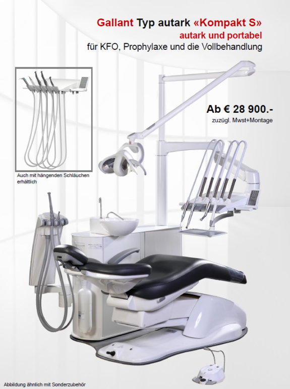 Galit Gallant Typ autark «Kompakt S» autark und portabel für KFO, Prophylaxe und die Vollbehandlung | 151481