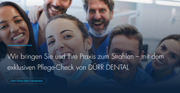 Dürr Dental: Kostenfreier Pflege-Check | 155216
