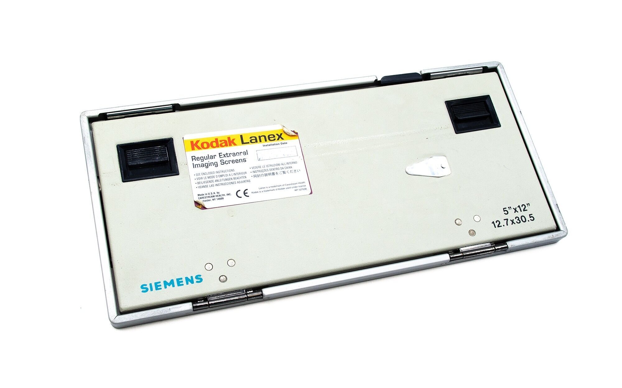 Kodak Lanex Röntgenkassette 12,7×30,5cm – regular – gebraucht | 329336 Kodak Lanex Röntgenkassette 12,7×30,5cm – regular – gebraucht | 329336