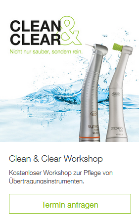 W&H Clean & Clear Workshop | Kostenloser Workshop zur Pflege von Übertragungsinstrumenten | 155437