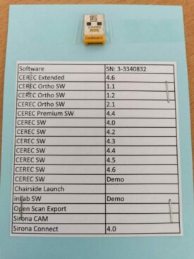 Sirona CEREC SW 4.6 / CEREC Ortho 2.1 / Premium 4.4 / Dongle / Softwarelizenz Sirona CEREC SW 4.6 / CEREC Ortho 2.1 / Premium 4.4 / Dongle / Softwarelizenz