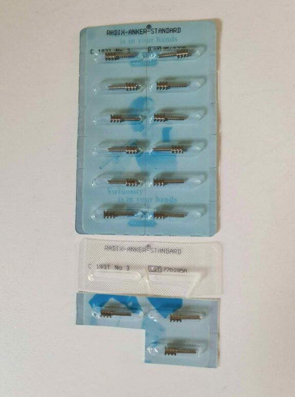 MAILLEFER Dentsply 15 x Radix-Anker Titan Gr. 3 neu OVP Wurzelstifte | 160789