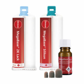 Dreve MegaBase® Starter Kit – weichbleibendes Unterfütterungsmaterial Dreve MegaBase® Starter Kit – weichbleibendes Unterfütterungsmaterial