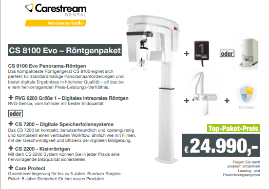 Carestream CS8100 Röntgenpaket | 164928