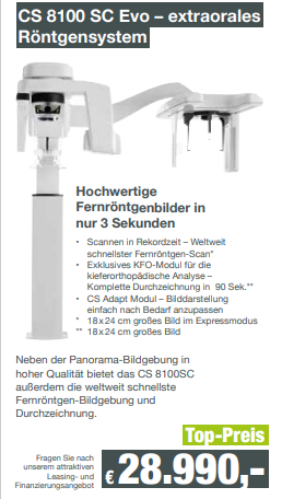 Carestream CS8100 SC extraorales Röntgensystem | 164930