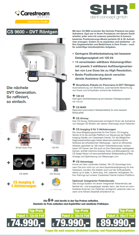 Carestream CS9600 – DVT Röntgen | 164936