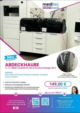 Abdeckhaube für Ihre CEREC / inLab MC XL / MC XL Premium Package / MC X Abdeckhaube für Ihre CEREC / inLab MC XL / MC XL Premium Package / MC X
