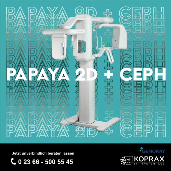 GENORAY PAPAYA 2D + CEPH – OPG  NEUGERÄT „inkl. Installation, Workstation, Befundmonitor“ | 170581