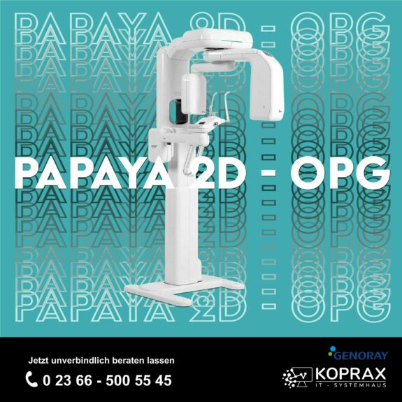 GENORAY PAPAYA 2D – OPG  NEUGERÄT „inkl. Installation, Workstation, Befundmonitor“ | 170525