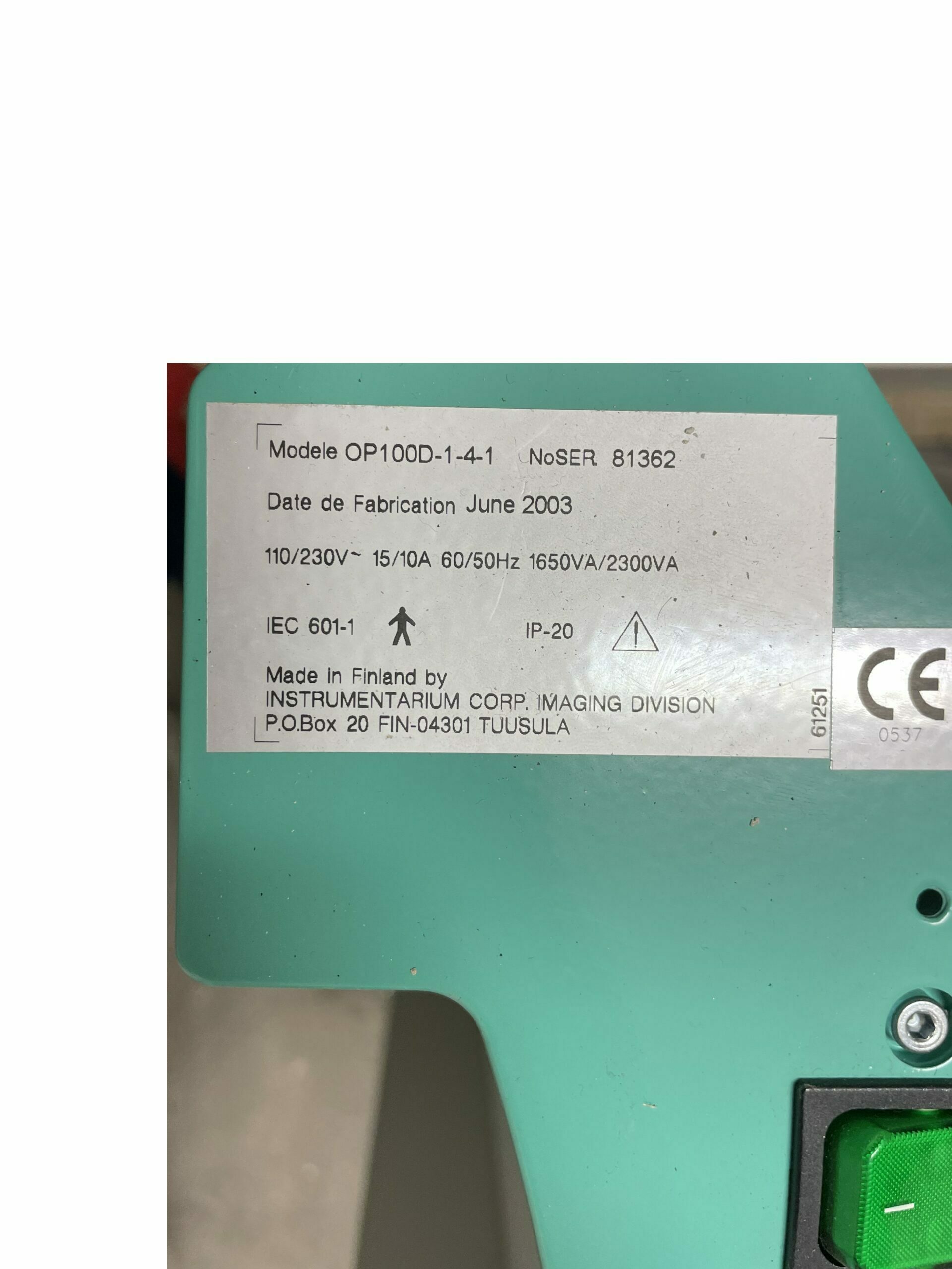 2 Gebrauchte Röntgengeräte Instrumentarium OP100D-1-4-1 und OC100D-1-4-1 | 172388