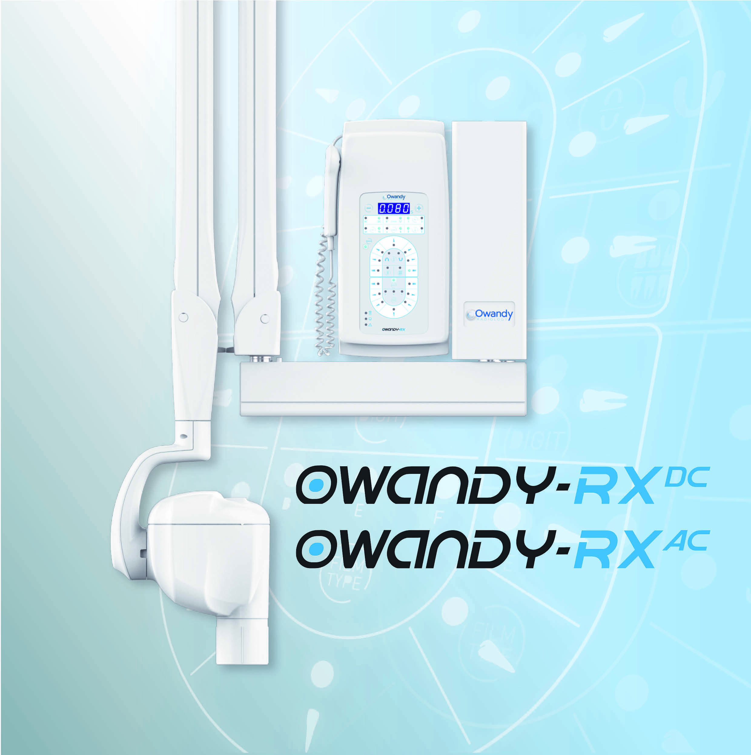 Qwandy RX DC Kleinröntgenstrahler Wandmodell Armlänge 40 / 80 / 110 cm | 172522