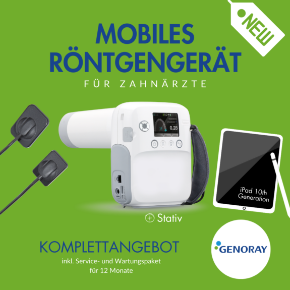 GENORAY – Mobiles Röntgengerät Port X IV mit Sensor Apple iPad und  (inkl. 12 Monate Service- und Wartungspaket) | 184048