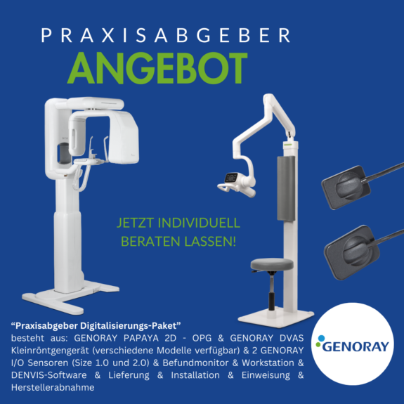 GENORAY – Praxisabgeber „Digitalisierungs-Paket“ inkl. OPG / Kleinröntgen / Sensoren | 184064
