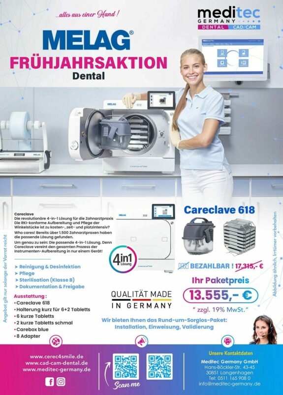 MELAG Frühjahrsaktion „Dental“ Careclave 618 | 183093