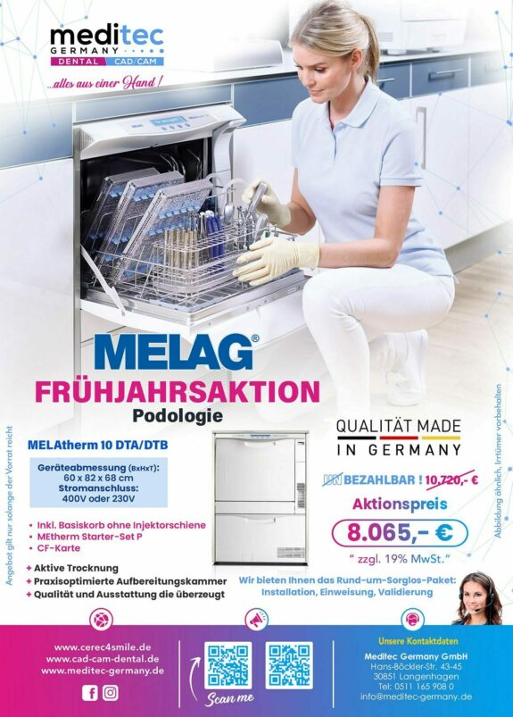 MELAG Frühjahrsaktion „Podologie“ MELAtherm 10 DTA/DTB | 183088