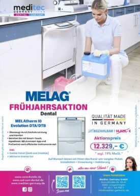 MELAG Frühjahrsaktion „Dental“: MELAtherm 10 Evolution DTA/DTB MELAG Frühjahrsaktion „Dental“: MELAtherm 10 Evolution DTA/DTB