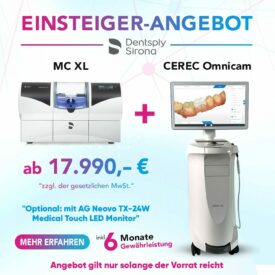 EINSTEIGER-ANGEBOT: Dentsply Sirona CEREC AC Omnicam mit MC XL Schleifeinheit EINSTEIGER-ANGEBOT: Dentsply Sirona CEREC AC Omnicam mit MC XL Schleifeinheit