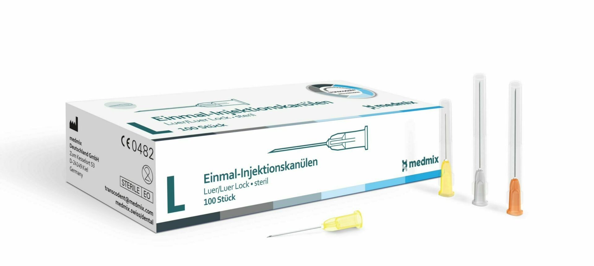 medmix transcodent™ Injektionskanülen blaudental