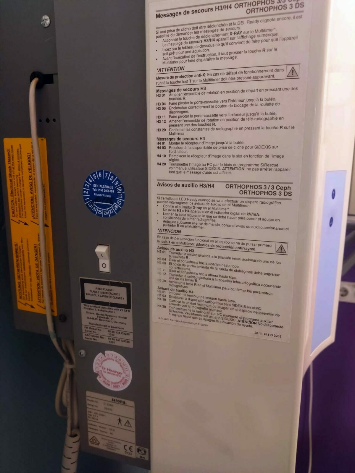 Sirona Orthophos 3 DS digital | 189166 Sirona Orthophos 3 DS digital | 189166