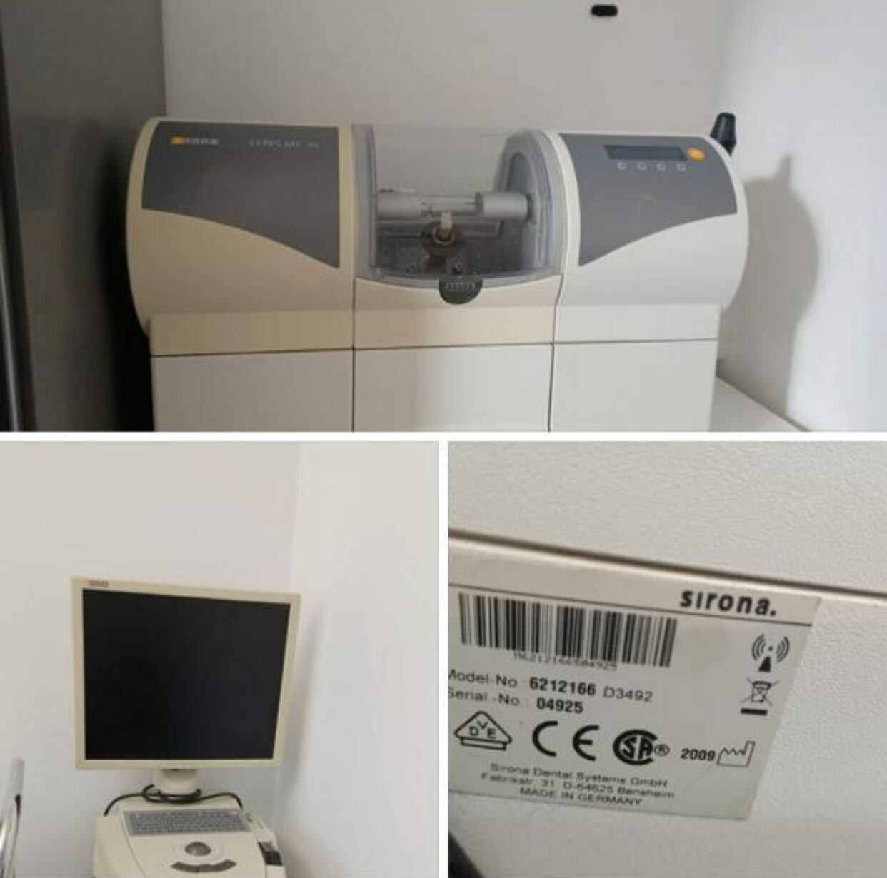 MC XL Schleifeinheit und Scanner Cerec Bluecam mit Monitor | 189326 MC XL Schleifeinheit und Scanner Cerec Bluecam mit Monitor | 189326