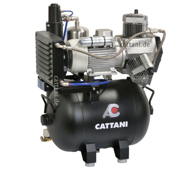 Cattani 3-Zylinder-Kompressor mit 230V für 4 Behandler NEU | 193092