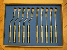 Bone Condenser 5x gerade, 5x Bajonett, 2,7-5,0mm, neu, unbenutzt, mit Tiefenanschlag Bone Condenser 5x gerade, 5x Bajonett, 2,7-5,0mm, neu, unbenutzt, mit Tiefenanschlag