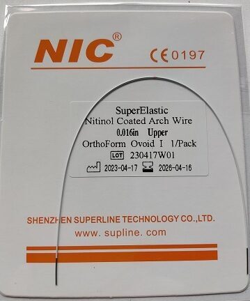 NIC®Rundbogen Nitinol OK Ovoidform 0.016′′ (3 St.) | 196536