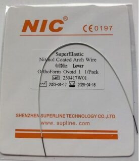 NIC® Rundbogen Nitinol UK Ovoidform 0.020′′ (3×25 St.) NIC® Rundbogen Nitinol UK Ovoidform 0.020′′ (3×25 St.)