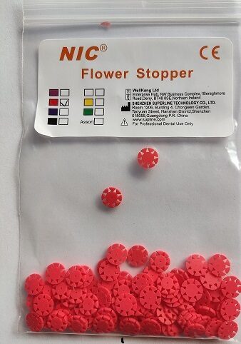 Flower Stopper (safety memo disc) rot (2×100 St.) | 197958
