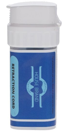 Housebrand Retraktionsfaden Gr. 1 nicht imprägniert blau-weiß (3×254 cm) | 197480