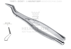 ZAHNZANGE, AMER. FORM, FIG. 65, OBERE SCHNEIDEZÄHNE & WURZELN  ZAHNZANGE, AMER. FORM, FIG. 65, OBERE SCHNEIDEZÄHNE & WURZELN