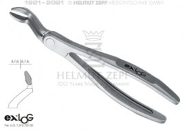 EXLOG® ZAHNZANGE FIG. 67A OBERE WEISHEITSZÄHNE, SPEC.-MAUL, TIEFGREIFEND EXLOG® ZAHNZANGE FIG. 67A OBERE WEISHEITSZÄHNE, SPEC.-MAUL, TIEFGREIFEND