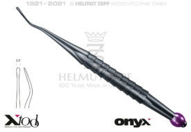 APPROXIMAL WURZELHEBER, DISTAL, FIG.77S 2,5MM, ZEPF X-TOOL GRIFF, ROTE FARBCODIERUNG, ONYX BESCHICHTET APPROXIMAL WURZELHEBER, DISTAL, FIG.77S 2,5MM, ZEPF X-TOOL GRIFF, ROTE FARBCODIERUNG, ONYX BESCHICHTET