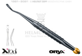 APPROXIMAL WURZELHEBER, DISTAL, FIG. 77L 4,5MM, ZEPF X-TOOL GRIFF, GELBE FARBCODIERUNG, ONYX BESCHICHTET APPROXIMAL WURZELHEBER, DISTAL, FIG. 77L 4,5MM, ZEPF X-TOOL GRIFF, GELBE FARBCODIERUNG, ONYX BESCHICHTET