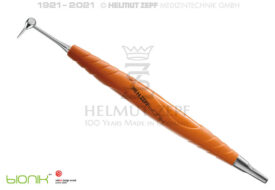 ZAHNERSATZHEBER NACH DR. WIETZORKE IN BIONIK GRIFF SIGNALORANGE  ZAHNERSATZHEBER NACH DR. WIETZORKE IN BIONIK GRIFF SIGNALORANGE