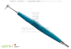 ZAHNERSATZHEBER NACH DR. WIETZORKE IN BIONIK GRIFF TÜRKIS-LICHTBLAU  ZAHNERSATZHEBER NACH DR. WIETZORKE IN BIONIK GRIFF TÜRKIS-LICHTBLAU